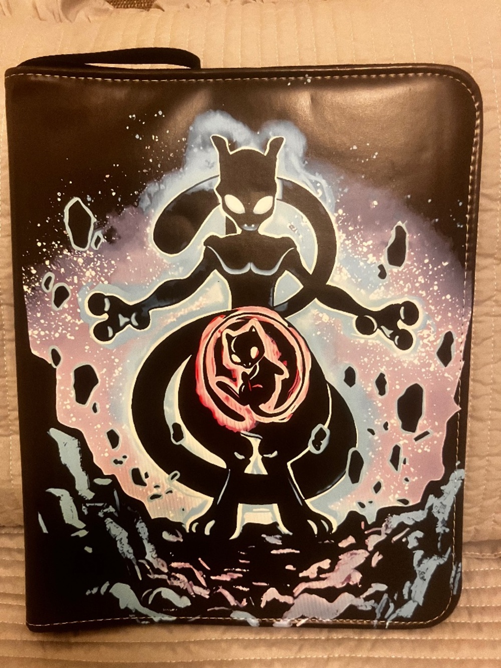 Pokemon Mewtwo and Mew Trading Card Binder